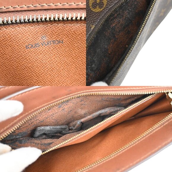 LOUIS VUITTON Enghien 2Way Shoulder Clutch Bag Monogram Leather(All pocket has p - Picture 12 of 15